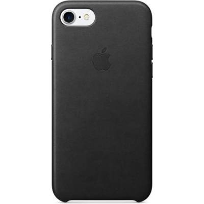 Apple iPhone Leather Case - оригинален кожен кейс (естествена кожа) за iPhone 8, iPhone 7 (черен)