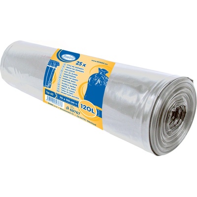 Pytel na odpadky (LDPE) transparentní 70 x 110 cm 120 L% – Hledejceny.cz