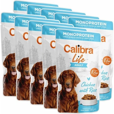 Calibra Dog Life Adult Chicken with Rice 10 x 150 g