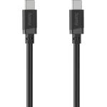 Hama Кабел USB-C мъжко- USB-C мъжко, 60 W, 1 m, черен (HAMA-201806) - megamag