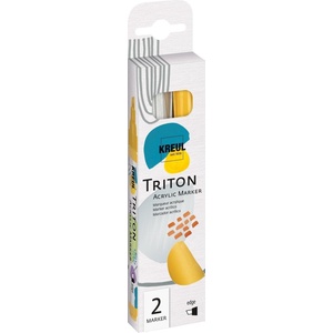 Kreul Triton Комплект маркери за текстил 1 - 4 mm Silver & Gold 2 бр (17893)
