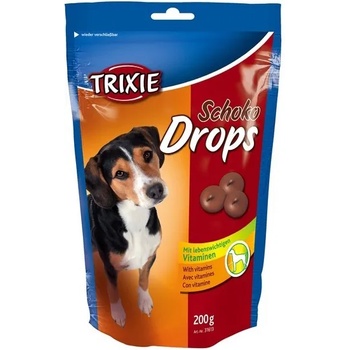 TRIXIE Schoko Drops - Шоколадови бонбони с витамини за кучета, 2 броя х 200 гр
