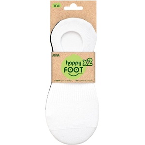 AGIVA Комплект дамски премиум терлици за маратонки Happy Foottopia, размер 35-38 / 39-42 (AGIVA-011)