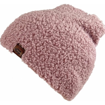 teddy čepice trpasličího střihu růžová