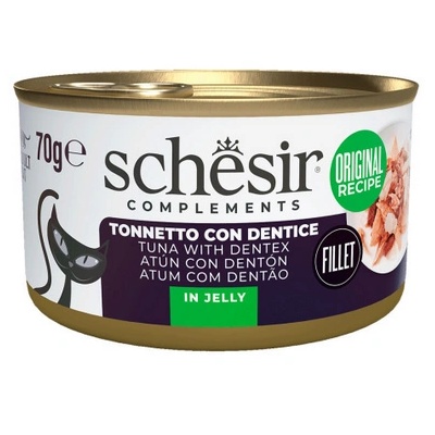 Schesir Complete Tuna with Dentex in Jelly риба тон и зубан в желе 70gr