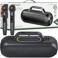 Acefast reproduktor 200W bezdrátový karaoke reproduktor se 2 USB C mikrofony černý 200W bezdrátový karaoke reproduktor se 2 USB C mikrofony černý