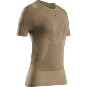 X-Bionic Дамска тениска X-Bionic Women's Xceed Run Perform Shirt Running shirt - Sand (916-5445-0113)