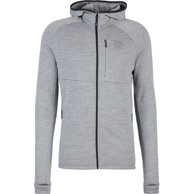Stoic Мъжко вълнено яке Stoic MerinoFleece240 StorforsSt. Zip Hoody Merino hoodie - Light Grey / Melange - размер XXL (005-6555-0315)