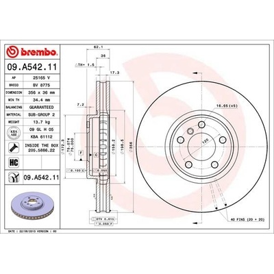 BREMBO 09.A542.11