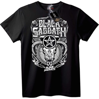 NOONEBRAND Тениска Black Sabbath Петограм - 2XL, White