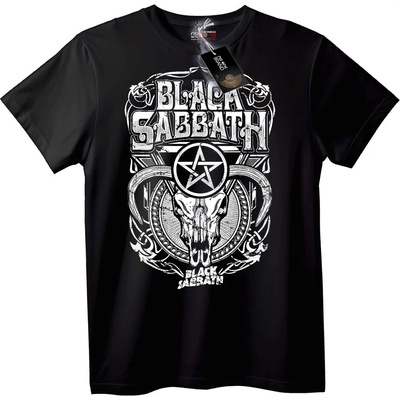 NOONEBRAND Тениска Black Sabbath Петограм - 2XL, White