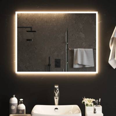 vidaXL LED огледало за баня, 60x80 см (3154081)