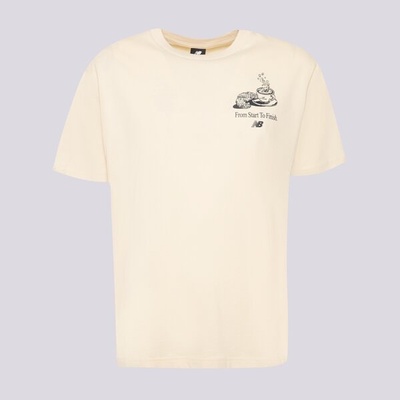 New Balance Тениска Тениска Essentials Cafe Java Cotto Be мъжки Дрехи Тениски MT31561BE Бял M (MT31561BE)