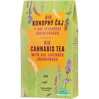 Levandule Chodouňská BIO Konopný sypaný čaj s levandulí 50 g
