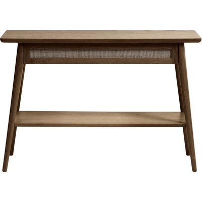 Unique Furniture Кафява конзолна маса с дъбов плот 40x110 cm Barrali - Unique Furniture (47282931)