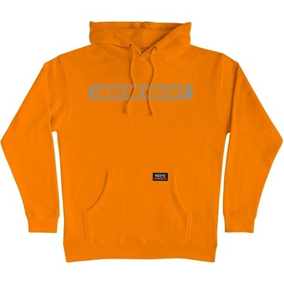 Independent mikina Bar Logo Reflective P/O Hooded Heavyweight Safety Orange
