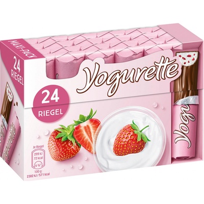 Ferrero Yogurette jahodová mléčná čokoláda s jahodovým krémem 300 g