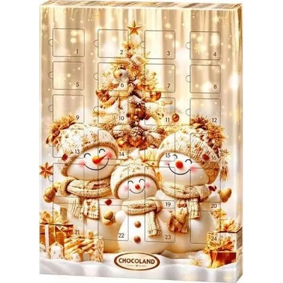 Chocoland Adventný kalendár snehuliaci 50g