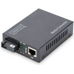 DIGITUS DN-82123 мрежов медиен конвертор 1000 Мбит/с 1550 nm Единичен режим Черен (DN-82123)