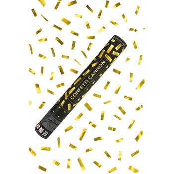 Konfety vystreľovacie zlaté pásky 40cm