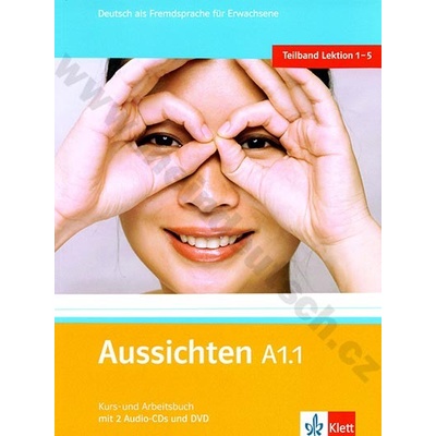 Aussichten A1.1 nemecká učebnica s pracovným zošitom vř. 2 audio CD a 1 DVD lekce 1 5