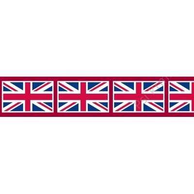 Red Dingo obojek polostahovací Union Jack Flag