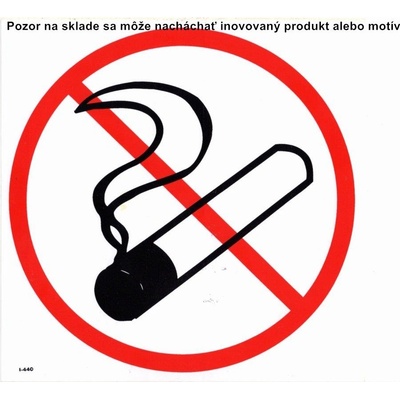 Piktogram Zákaz vstupu s cigaretov! 20,5x20,5cm