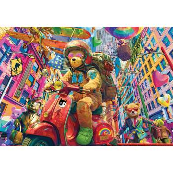 Alipson Puzzle - Puzzle Teddy on the Go - 1 000 piese