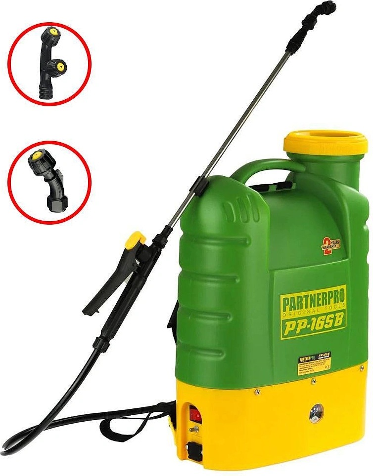 PartnerPro Пръскачка акумулаторна PARTNERPro PP-16SB, 16 л, 12V/8Ah, 4 bar (UNI-011641)
