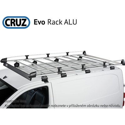 Střešní koš Cruz Evo ALU Ford Tourneo Custom / Transit Custom L1 13