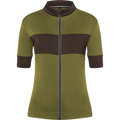 super. natural Дамска фланелка с къс ръкав за колоездене super. natural Women's Grava Jersey Cycling jersey - Avocado / Wren (156-1199-0112)