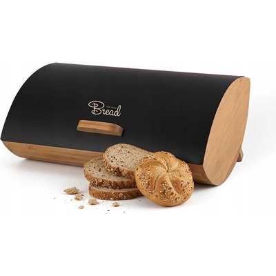 Chlebník jednodílný Maestro černý dřevěný – Zbozi.Blesk.cz
