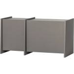 WOOOD Сива маса за телевизор от декор от ясен 102x53x44 cm Brock - WOOOD (377892-WG)