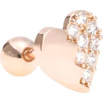 HARAHU Пиърсинг обеца he-23591 - Злато Розово kp23591 (he-23591)