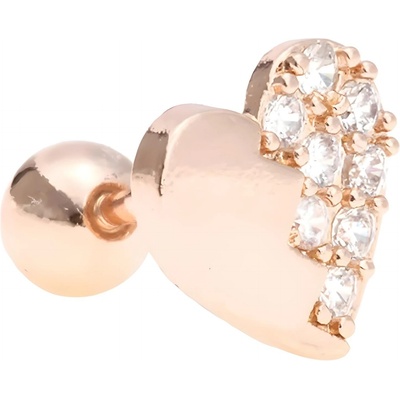 HARAHU Пиърсинг обеца he-23591 - Злато Розово kp23591 (he-23591)