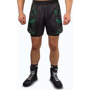 Venum Мъжки тренировъчни шорти Venum Matupa Training black/green/gold