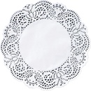 Wimex Dekoračná krajka PAP okrúhla biela 30cm 100 ks