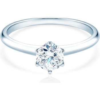 SAVICKI Годежен пръстен The Journey: бяло злато, лабораторен диамант