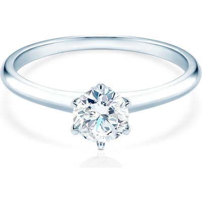 SAVICKI Годежен пръстен The Journey: бяло злато, лабораторен диамант