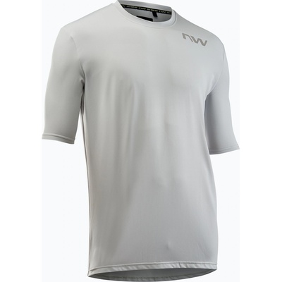 Northwave Мъжка тениска за колоездене Northwave Xtrail light grey/sand