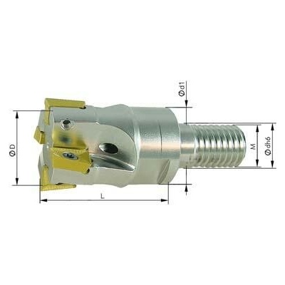 FORMAT Fréza se závitem 90° z2 vnitř. chl. 16mm pro apkt10