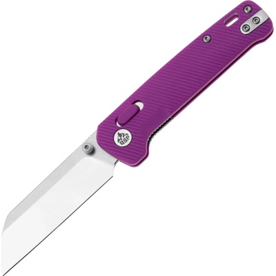 ! QSP Penguin Glyde 14C28N, 2 tone finish stonewash - satin,,Handle: Purple FRN QS130GL-E1