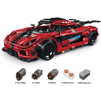 Mould King 13120D a 13121D Koenigsegg Červená