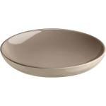 Emile henry (Франция) Керамична чиния emile henry salad plate салатена - цвят сиво-бежов и екрю (eh 8920-g9)