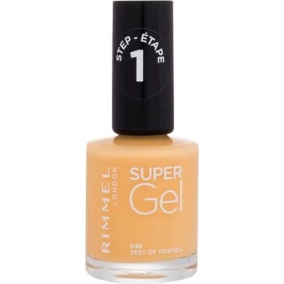 Rimmel Super Gel STEP1 гел лак за нокти 12 ml нюанс 046 Zest Of Friends