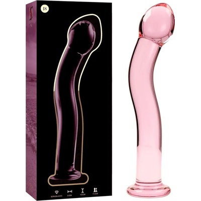 Ibiza Nebula Model 18 Dildo Borosilicate Glass 18.5 x 3.5 cm Pink