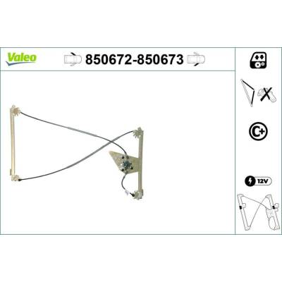 Zvedací zařízení oken VALEO 850672