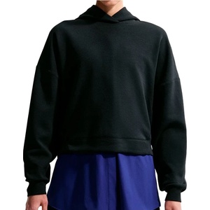 Nike Дамски суичър Nike Women's 24.7 Pullover Hoodie - Black / Dark Smoke Grey - размер XS (117-4037-0112)