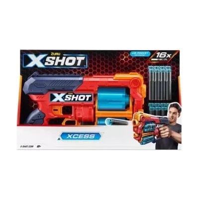 ZURU X-Shot: пистолет за гъбички Xcess с 16 снаряда