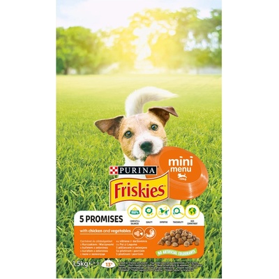 Friskies Mini Menu Pes Gran Kura a Zelenina 1,5 kg